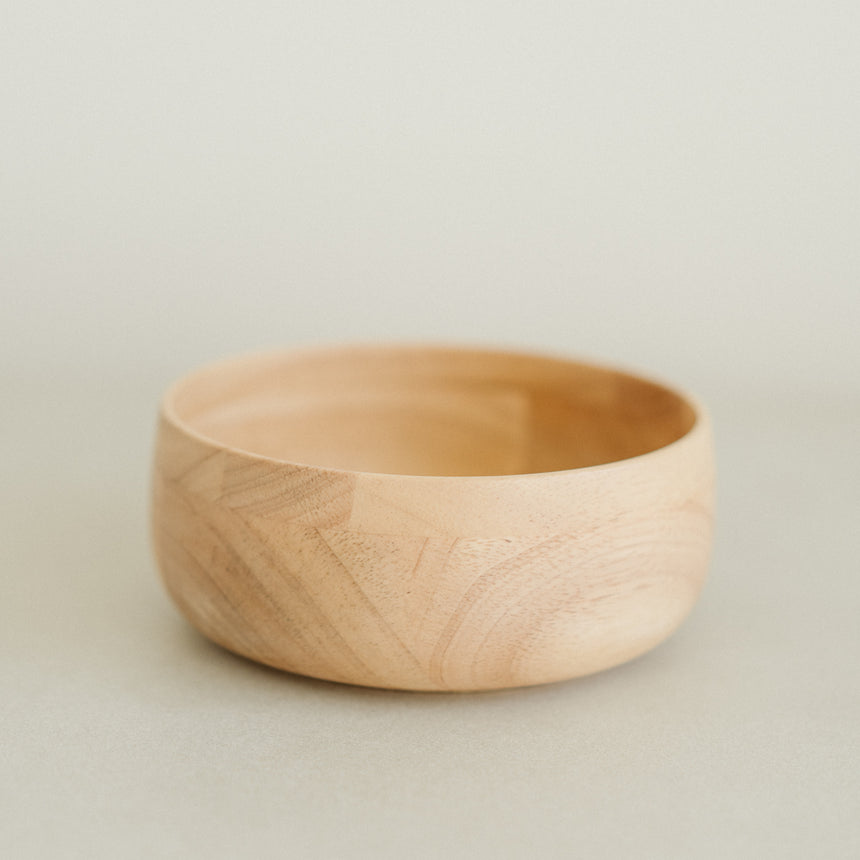 Natural Wooden Donburi Bowl