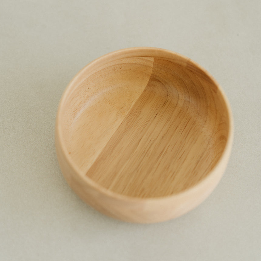 Natural Wooden Donburi Bowl