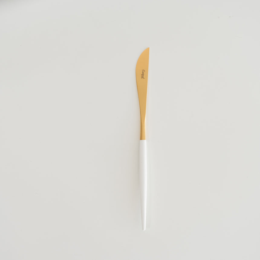 GOA Matte Gold Flatware, White