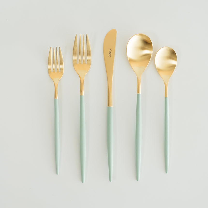 MIO Gold Flatware, Celadon