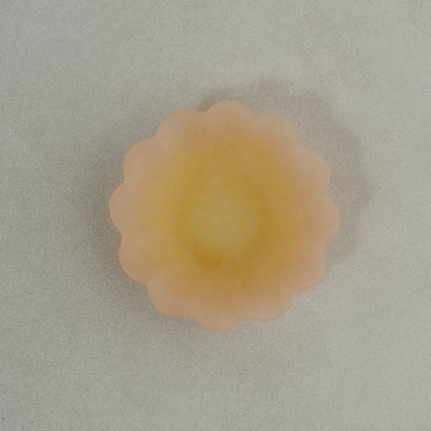 Ethereal Petal Glass Bowl, Dawn