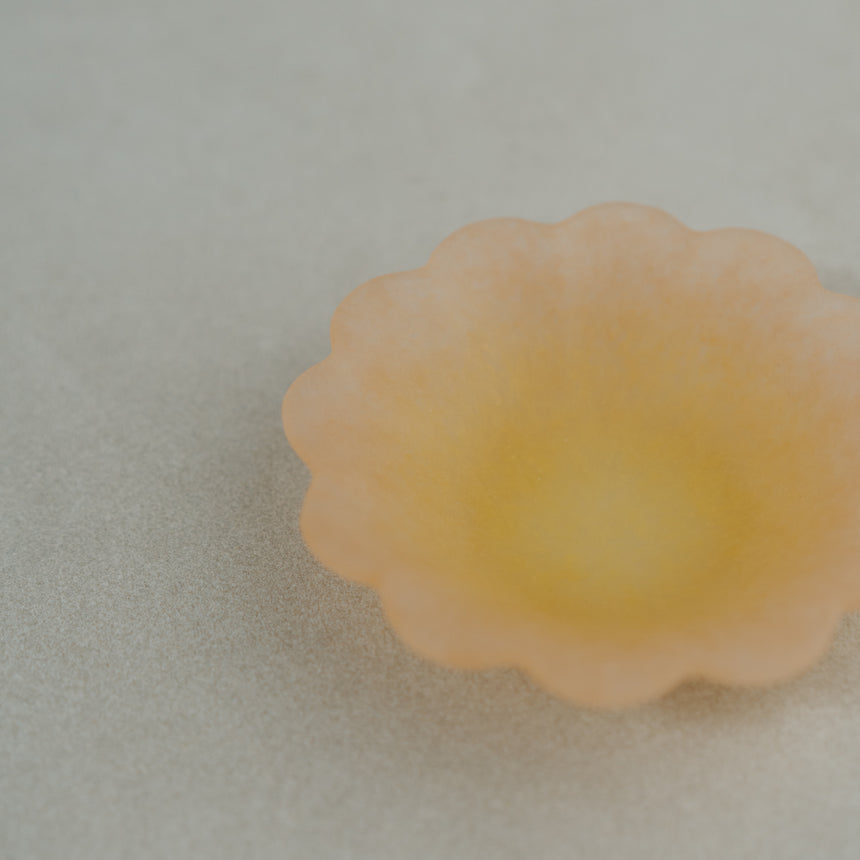 Ethereal Petal Glass Bowl, Dawn