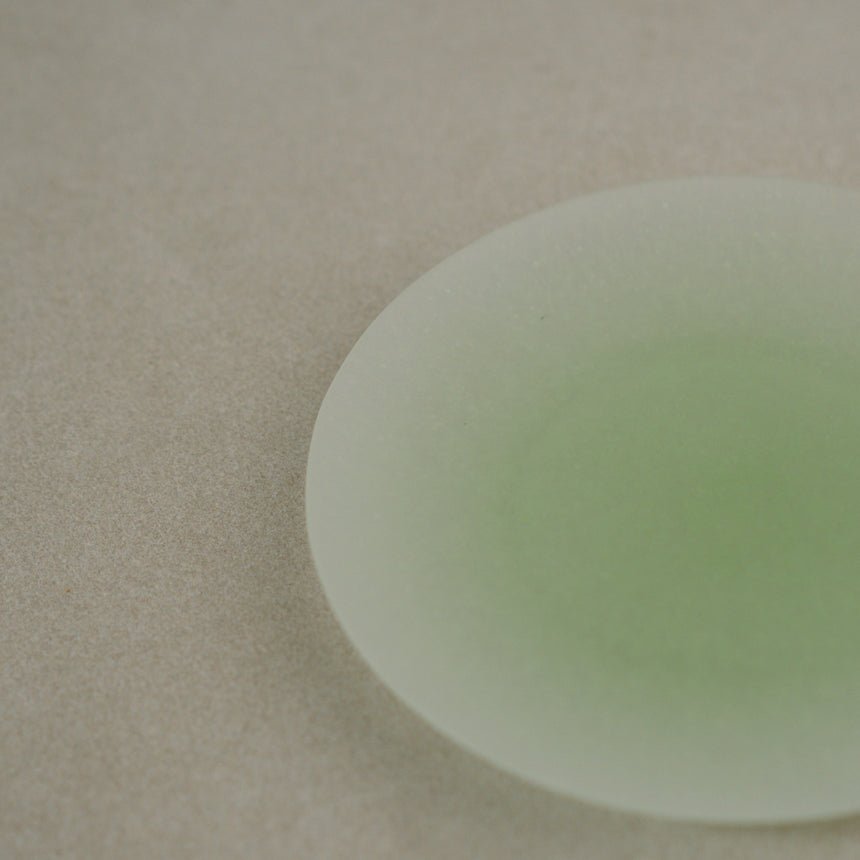 Handcrafted Glass Plate, Avocado