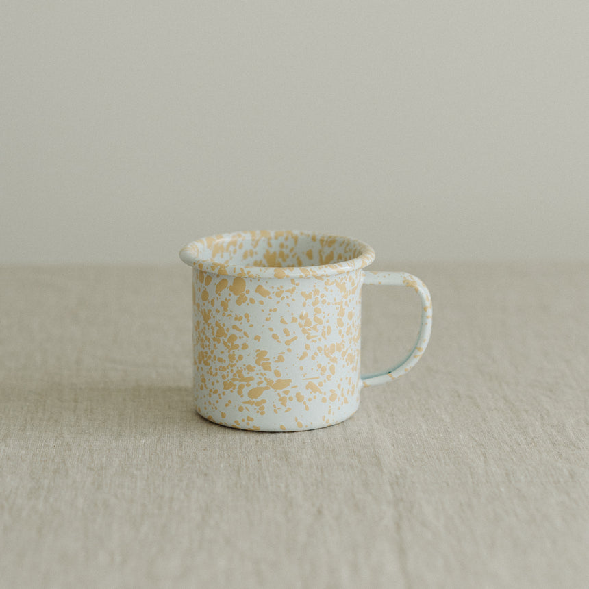Splatter Enamel Mug, Yellow