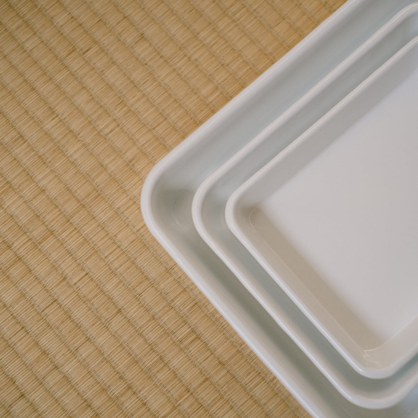 Noda Horo White Series Enamel Meal Prep Baking Tray