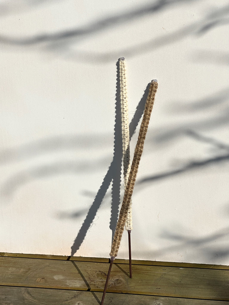 plant support sticks Handmade Macrame Plant Support Stick – Slow Sunday Select Shop