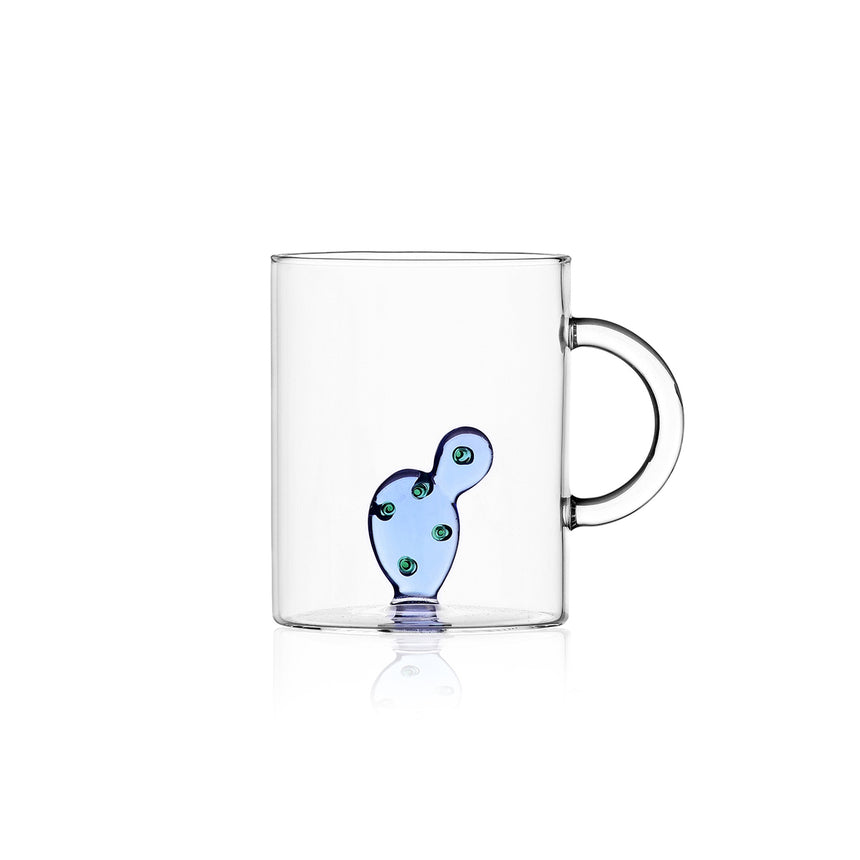 Desert Plant Mug, Blue Cactus