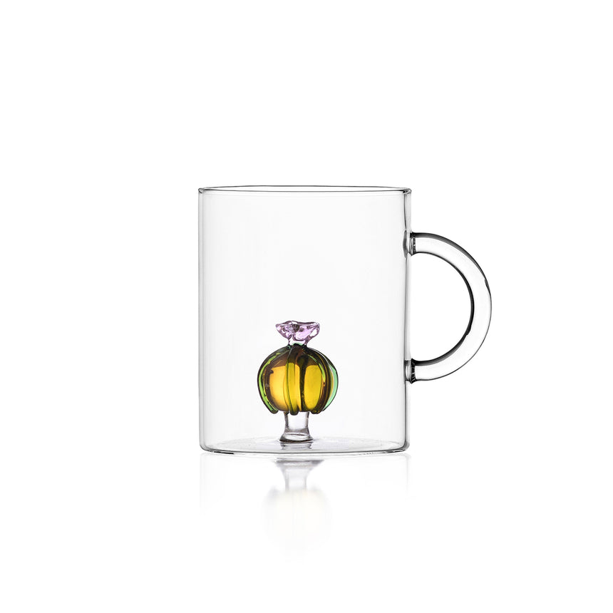 Desert Plant Mug, Cactus Pink Flower