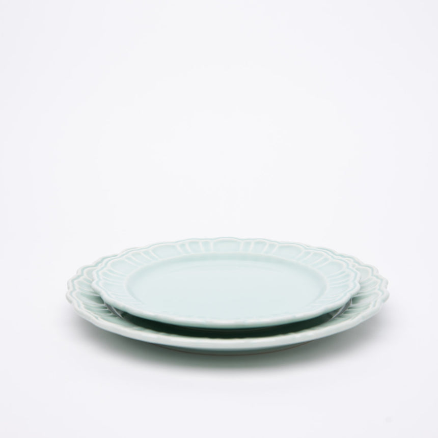 POMPONNER Plate, Aqua