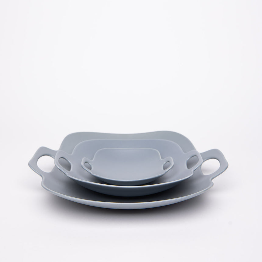 bon voyage plate, grey
