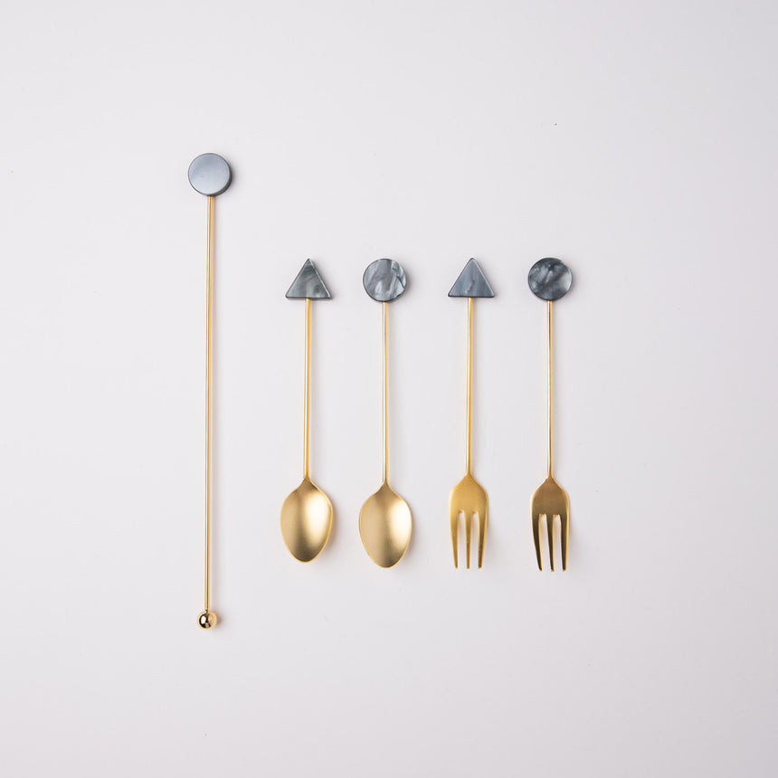 TSUBAME Acrylic Cutlery - Blue