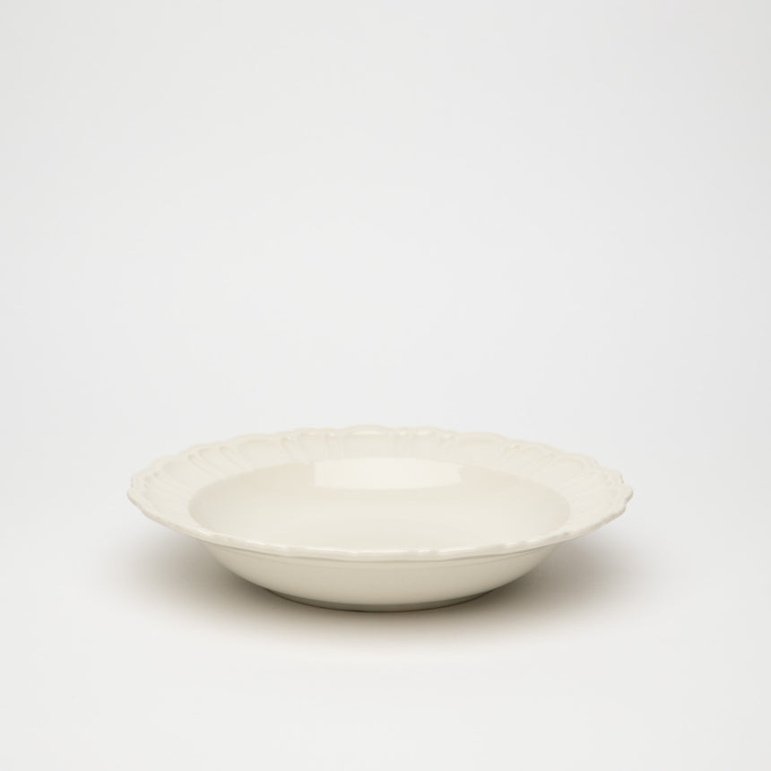 POMPONNER Deep Plate, White