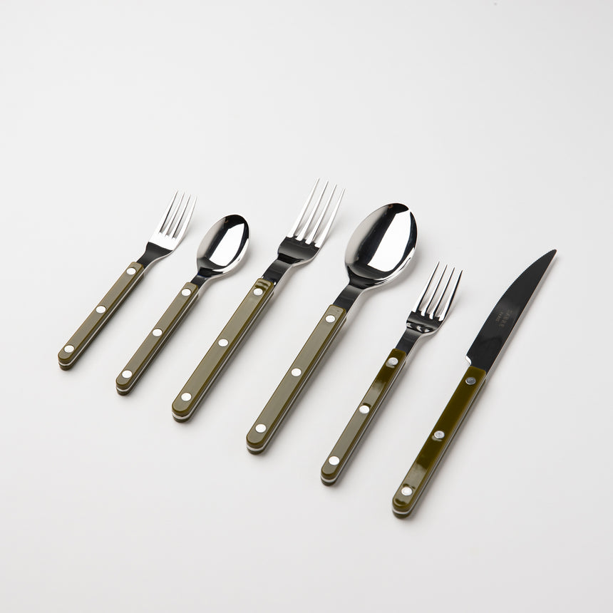 Sabre Bistrot Shiny Flatware, Green Fern
