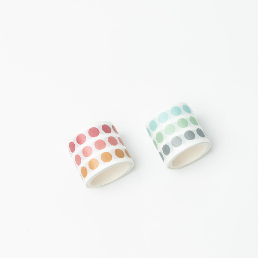 Gradient Dot Washi Sticker Roll Set of 2