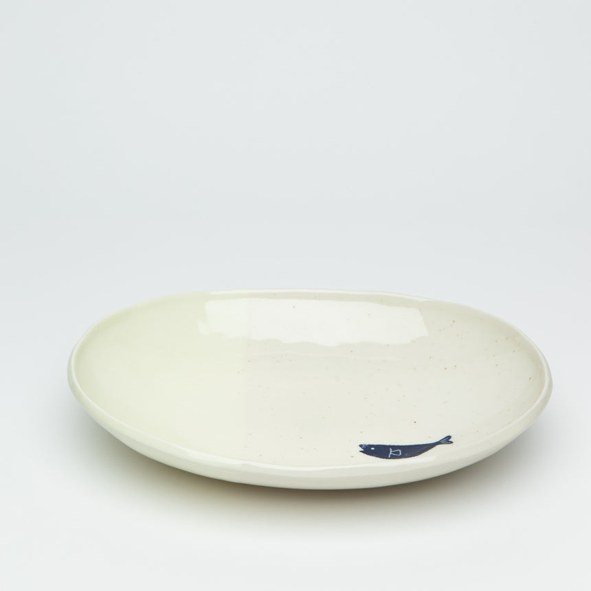 Hiyori Oval Plate - Fish