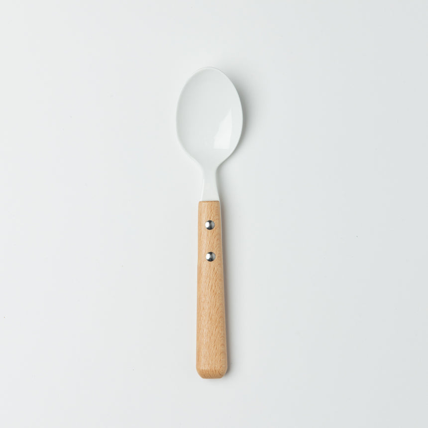 Natural Blanc - Enamelware Dessert Spoon