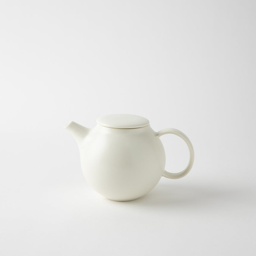 Pebble Teapot, White
