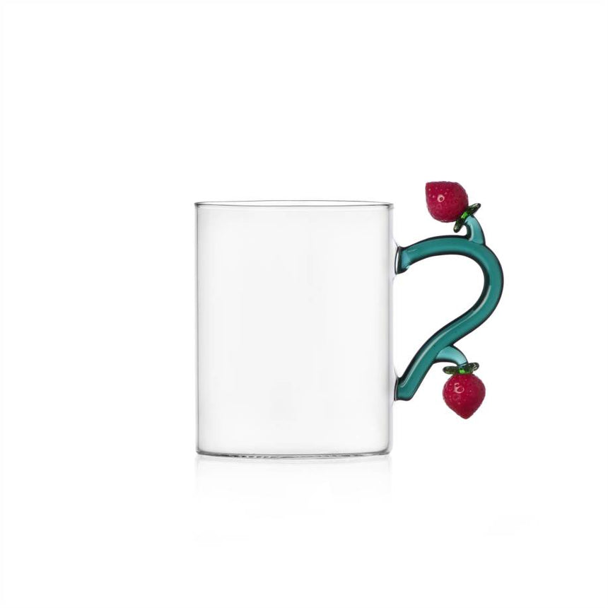 Fruits & Flowers Mug, Strawberries