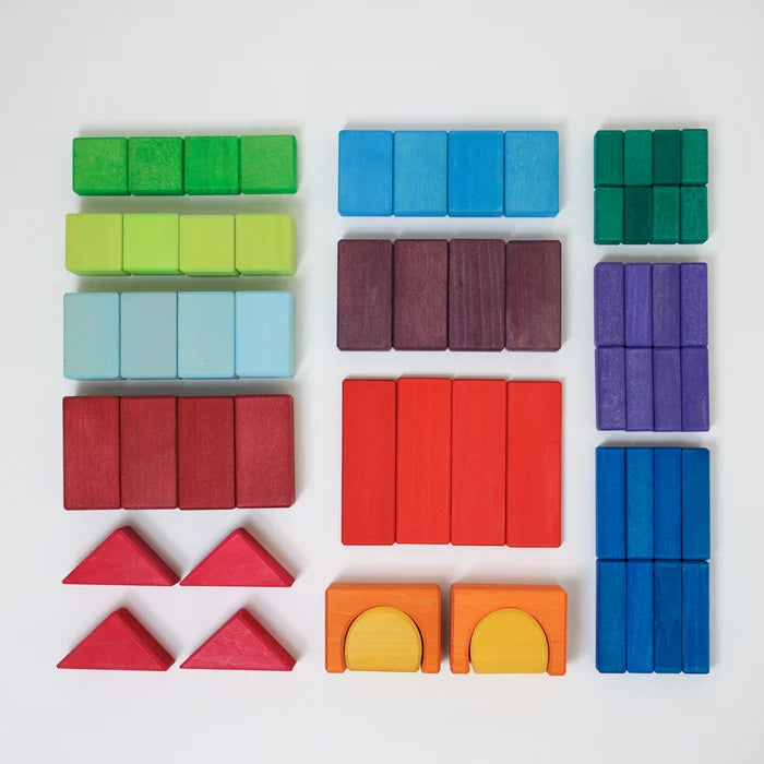 60 Colored Geo-Blocks