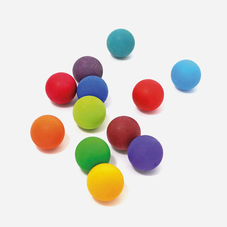 Wooden Rainbow Balls, Small