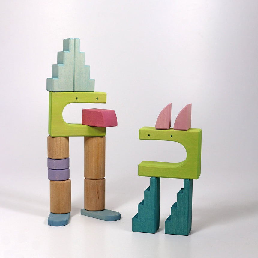 Wooden Building World Cloud Play Set