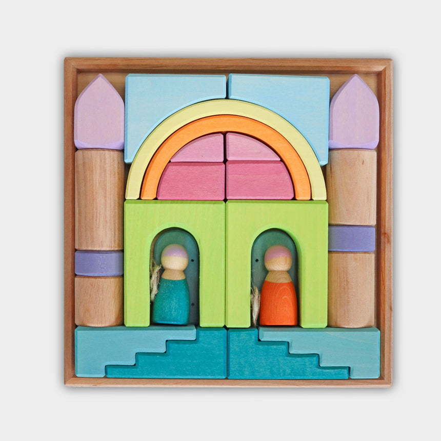 Wooden Building World Cloud Play Set