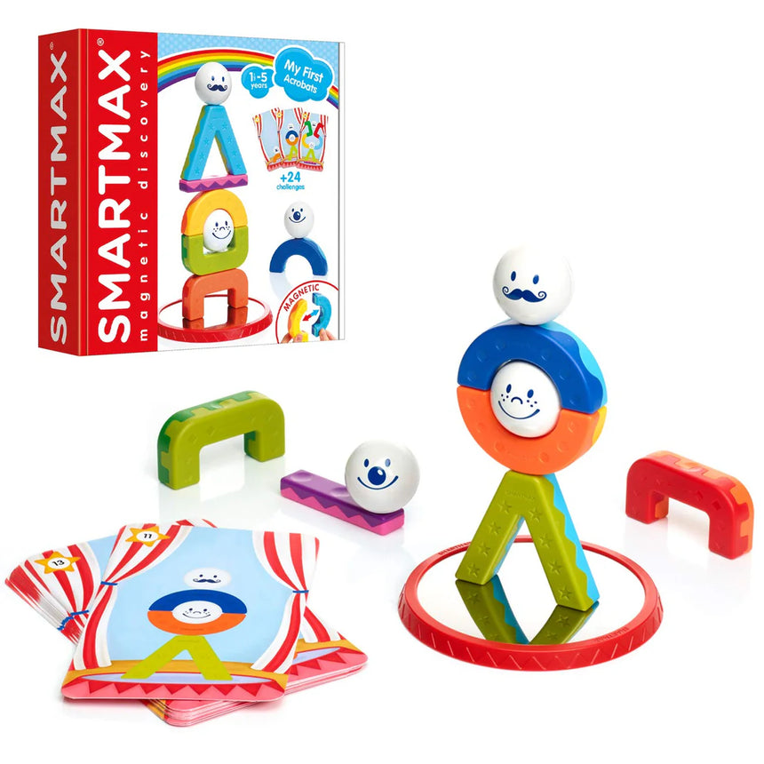 SmartMax - My First Acrobats STEM Magnetic Toy with Building Challenges