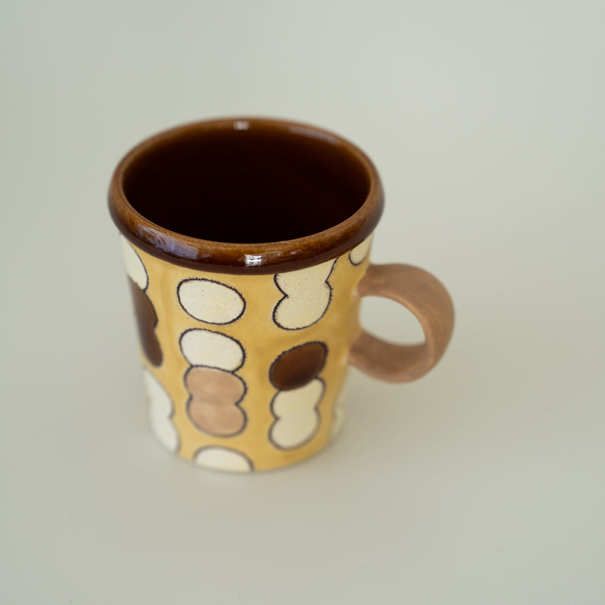 Claysup Handcraft Mug, Candied Pearls