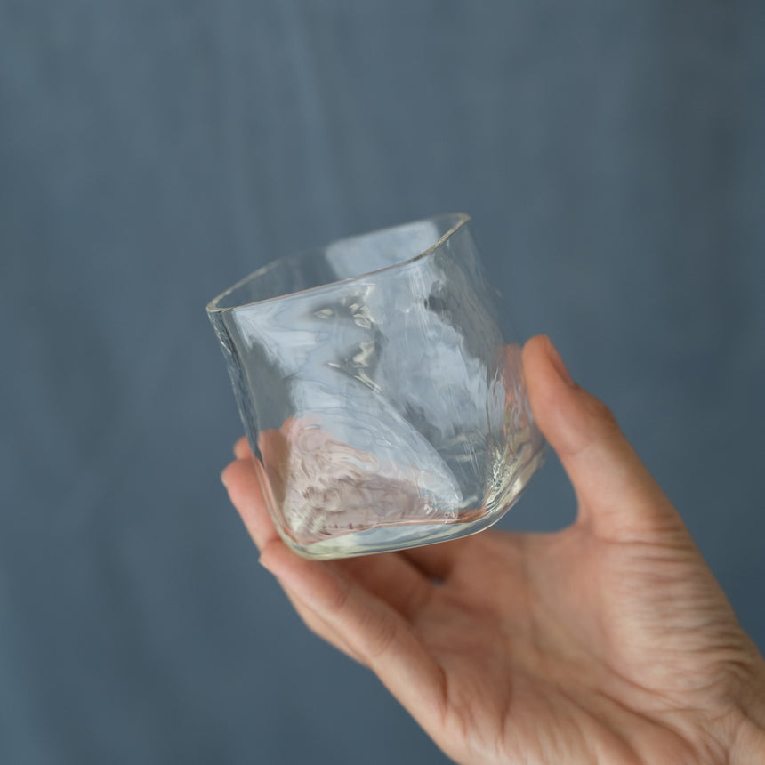 Still Water Textured Glass Cup