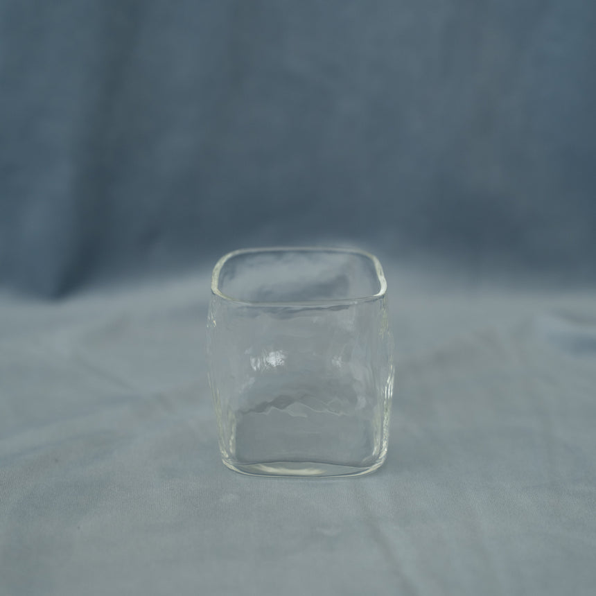 Still Water Textured Glass Cup