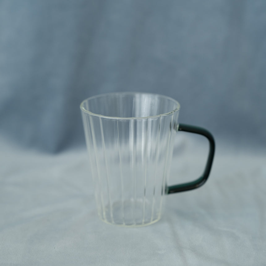 Pleated Glass Mug