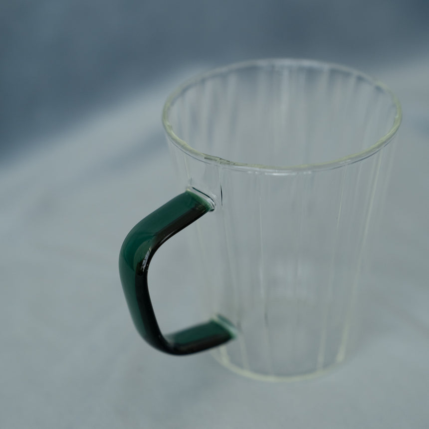 Pleated Glass Mug