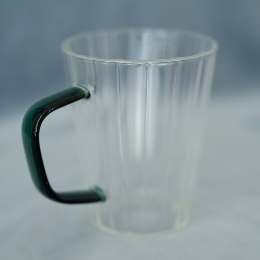 Pleated Glass Mug
