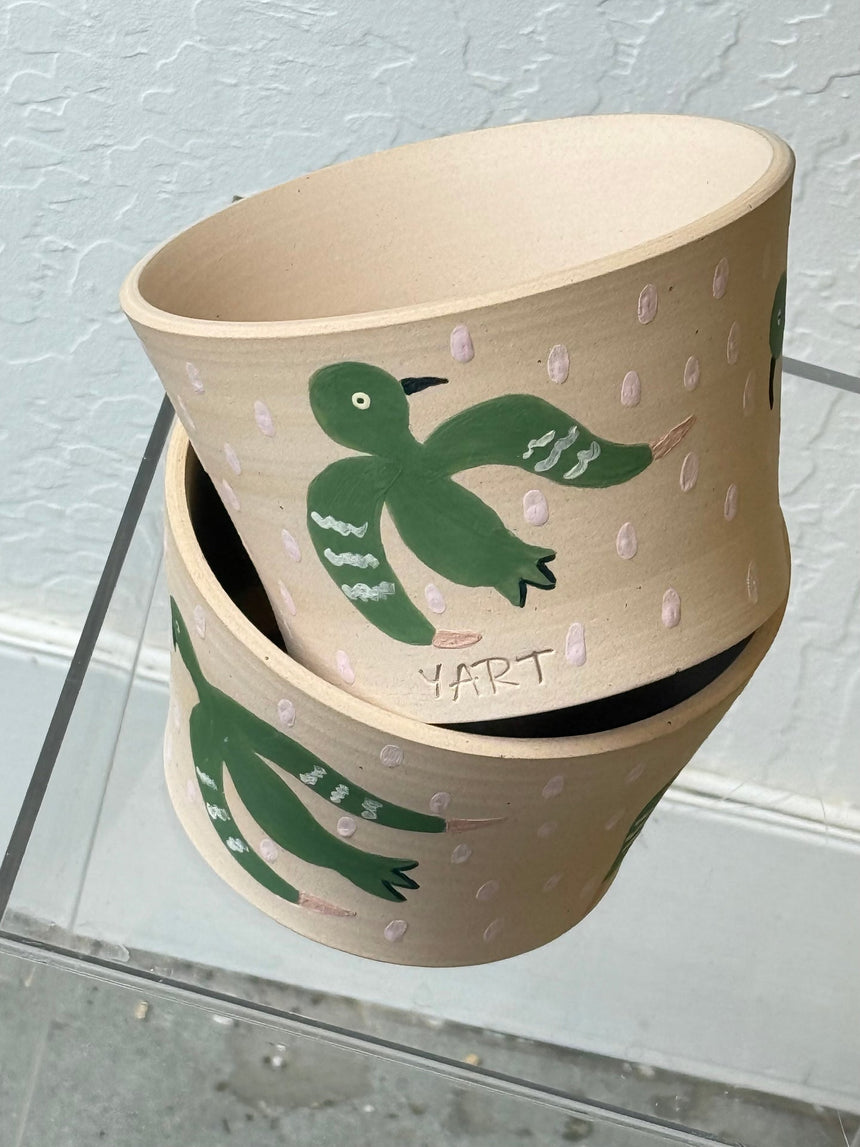 Yart pot - bird
