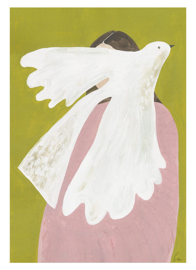 Bird and Woman - Clara Schicketanz