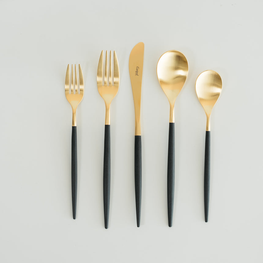 MIO Gold Flatware, Black