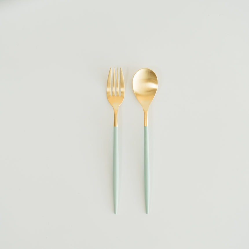 MIO Gold Flatware, Celadon