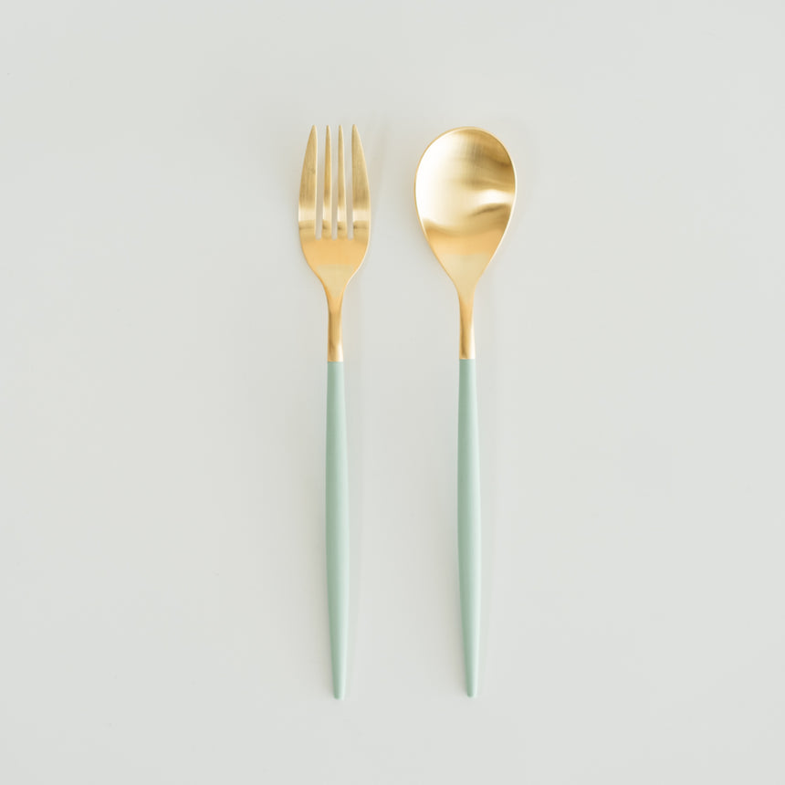 MIO Gold Flatware, Celadon