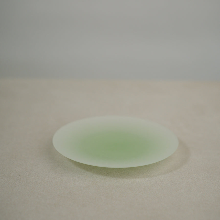 Handcrafted Glass Plate, Avocado