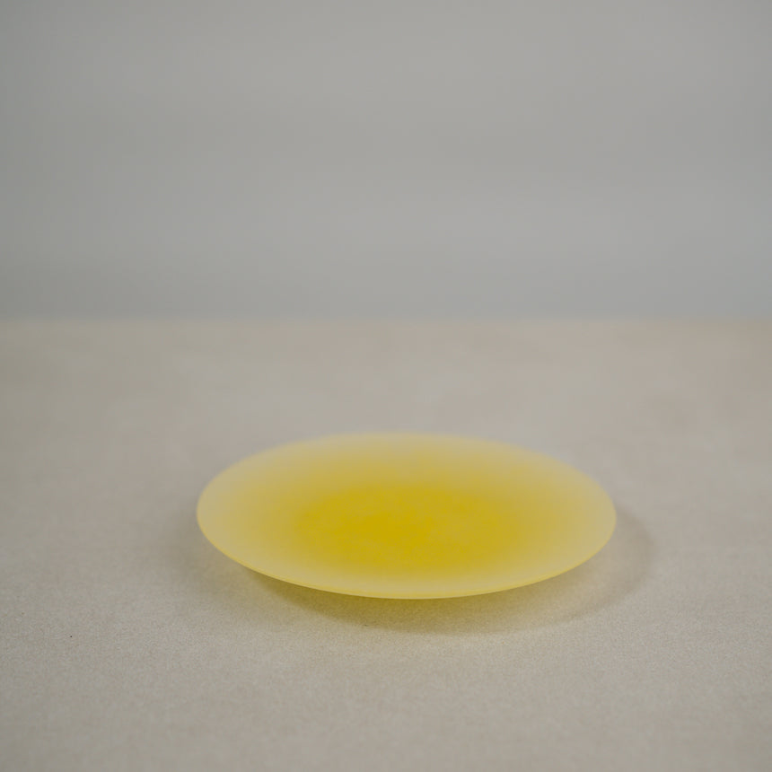 Handcrafted Glass Plate, Lemon