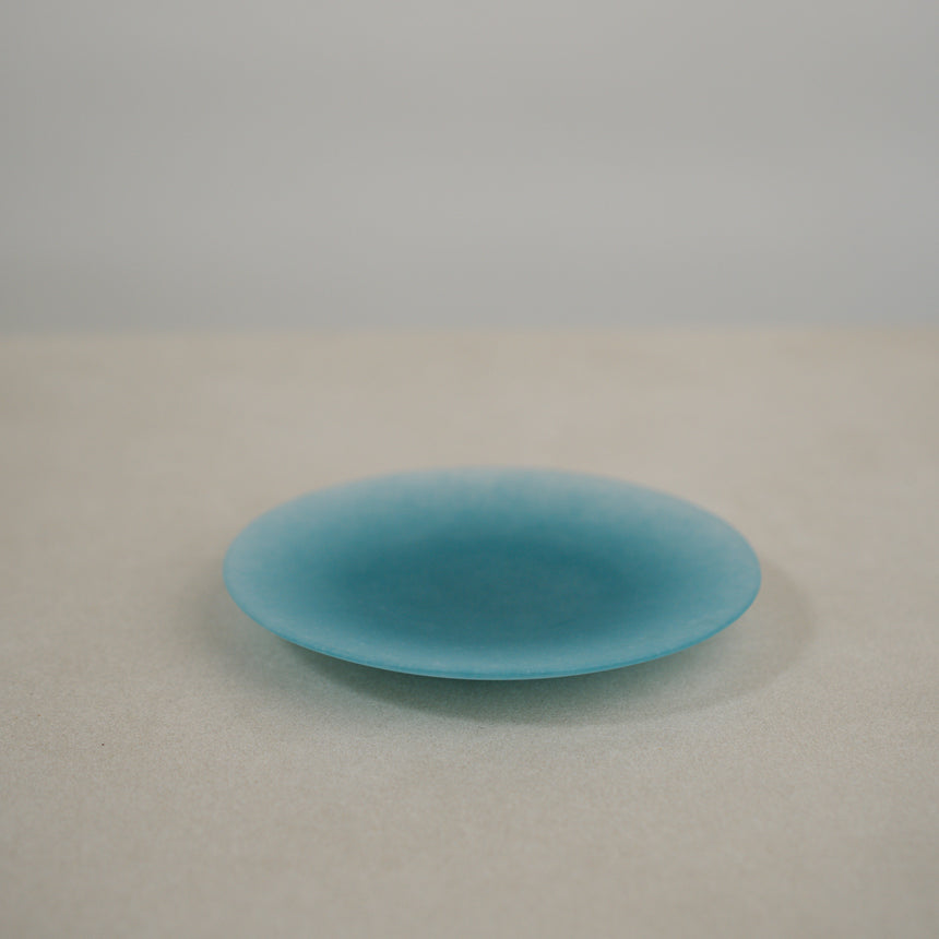 Handcrafted Glass Plate, Lake