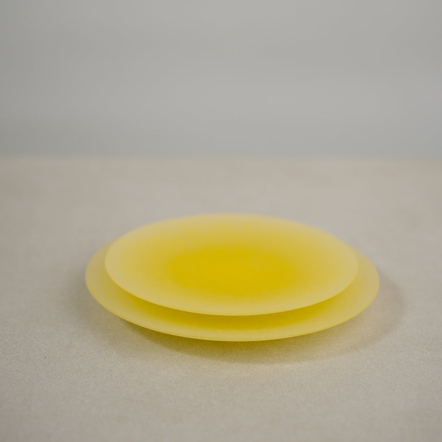 Handcrafted Glass Plate, Lemon