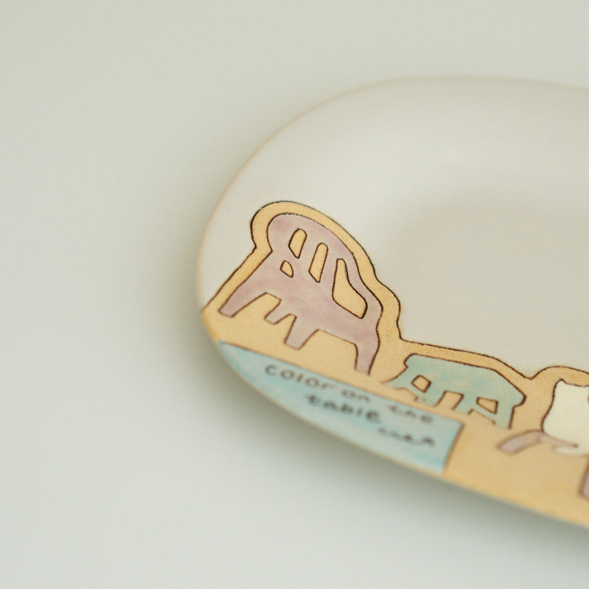 Claysup Handcraft Mug and Plate, Chair and Cat