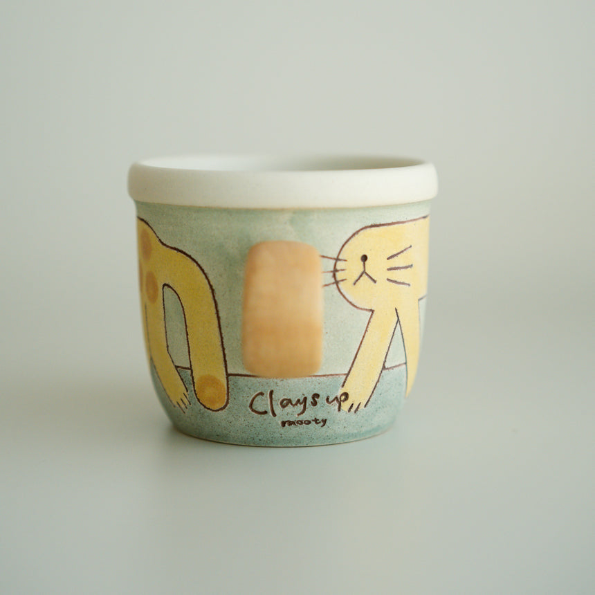 Claysup Handcraft Mug, the Cat