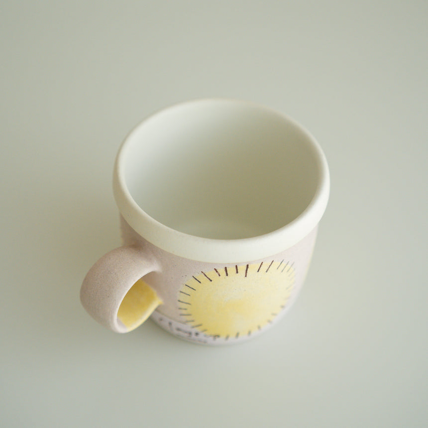 Claysup Handcraft Mug, Dandelion