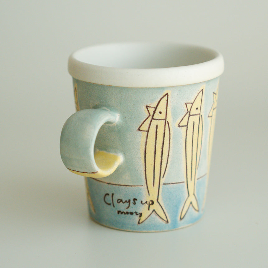Claysup Handcraft Mug, Fish