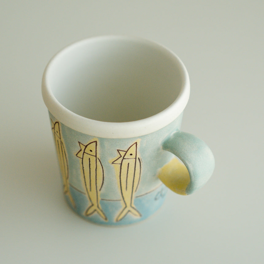 Claysup Handcraft Mug, Fish