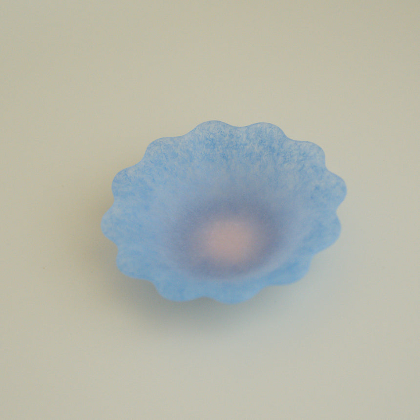 Ethereal Petal Glass Bowl, Lavender Field