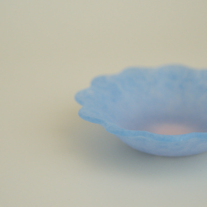 Ethereal Petal Glass Bowl, Lavender Field