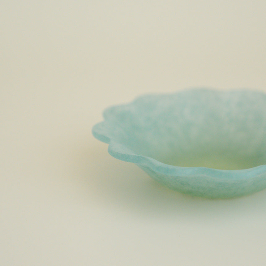 Ethereal Petal Glass Bowl, Grassland